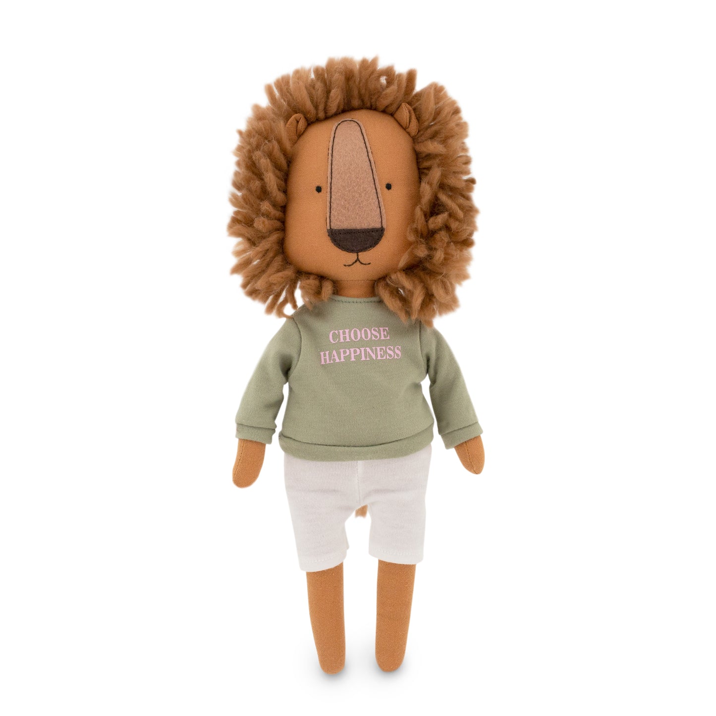 Simon the Lion: Green Sweatshirt + bonus mermaid tail (30cm)