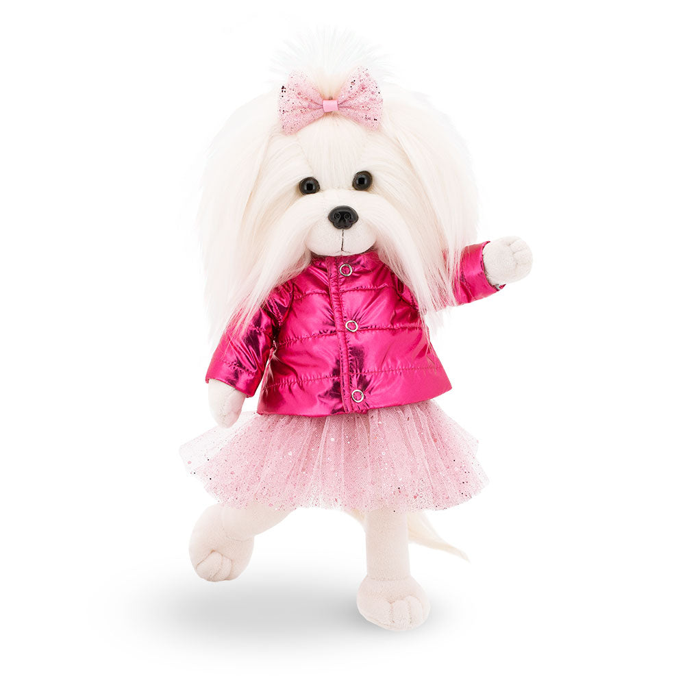 Plush toy, Lucky Doggy, Clothing set: Pink Jacket