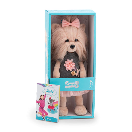Lucky Yoyo: Tea Rose – Lucky Doggy Plush Dog 38 cm (Last Pieces)