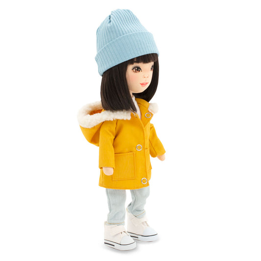 Lilu in a Mustard Parka – Sweet Sisters Plush Doll 35 cm (Last Pieces)