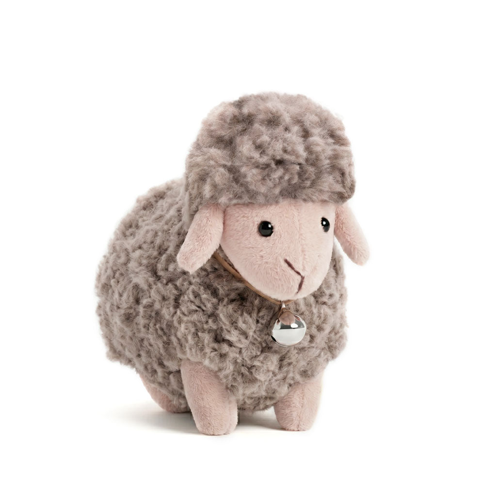 Dolly the Mocha Sheep with a Bell (13 cm)