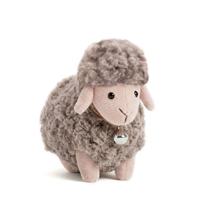 Dolly the Mocha Sheep with a Bell (13 cm)