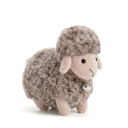 Dolly the Mocha Sheep with a Bell (13 cm)