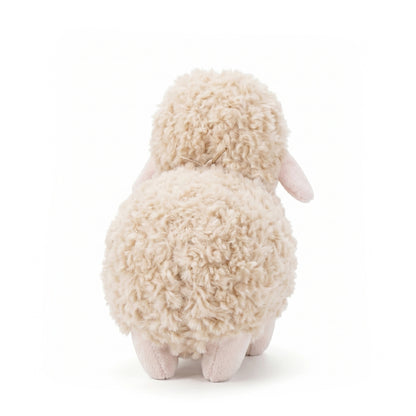 Dolly the Beige Sheep with a Bell (13 cm)