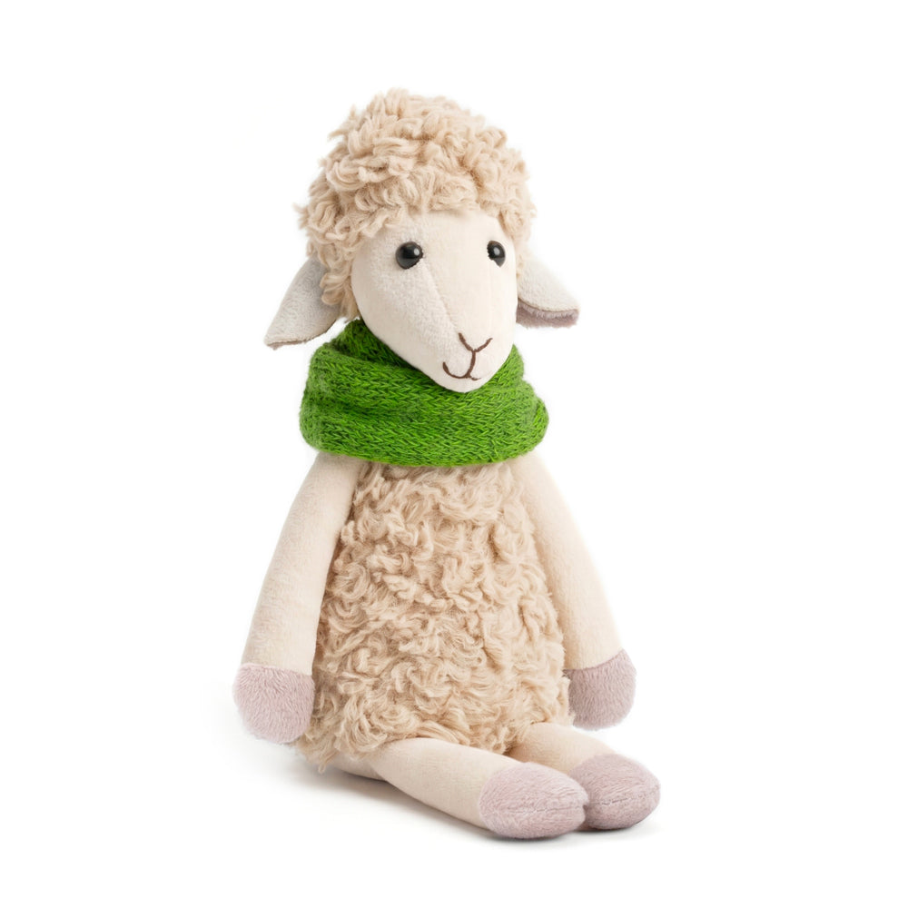 Bibi the Sheep in a Green Snood (16 cm)