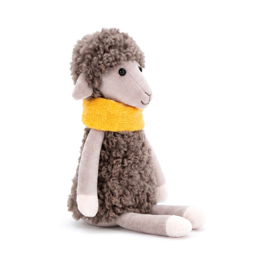 Bibi the Sheep in a Yellow Snood (16 cm)