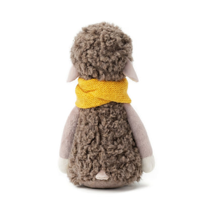 Bibi the Sheep in a Yellow Snood (16 cm)