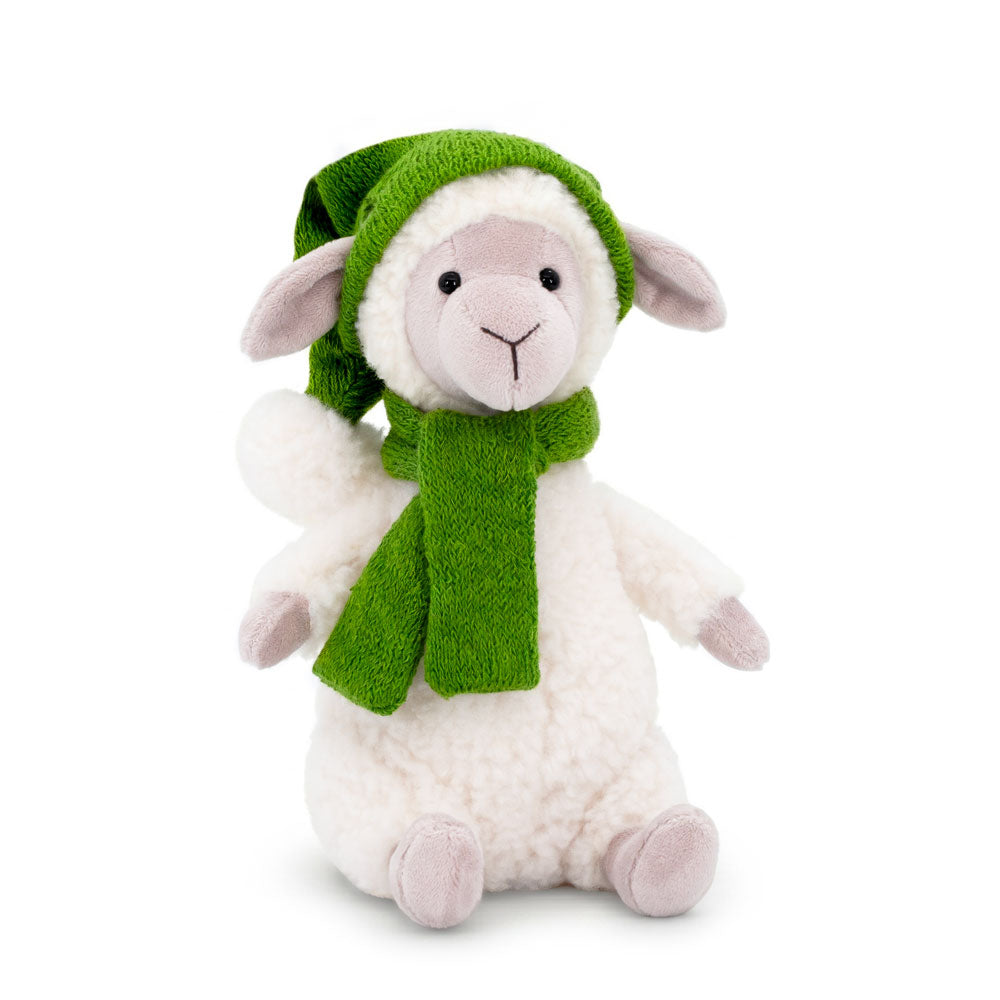Nicky the Sheep in a Green Hat (20 cm)