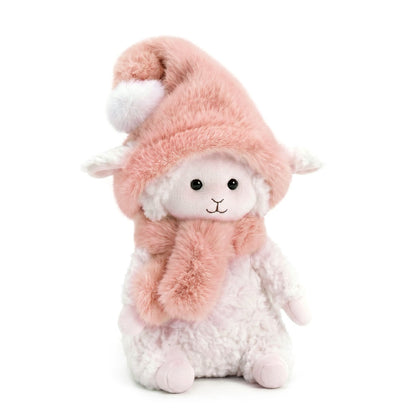 Marshmallow the Sheep in a Peach Hat (20 cm)