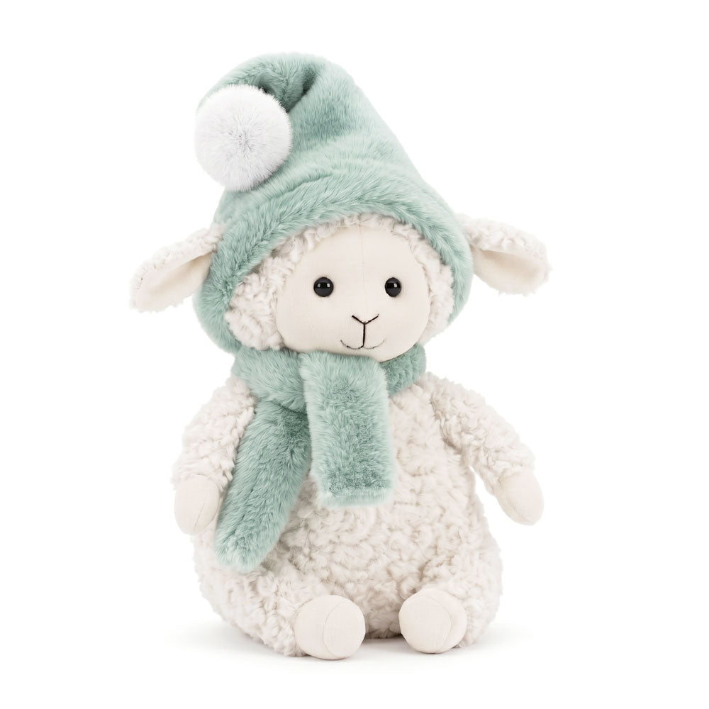Marshmallow the Sheep in a Mint Hat (25 cm)