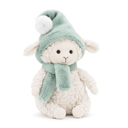 Marshmallow the Sheep in a Mint Hat (25 cm)