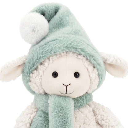 Marshmallow the Sheep in a Mint Hat (25 cm)
