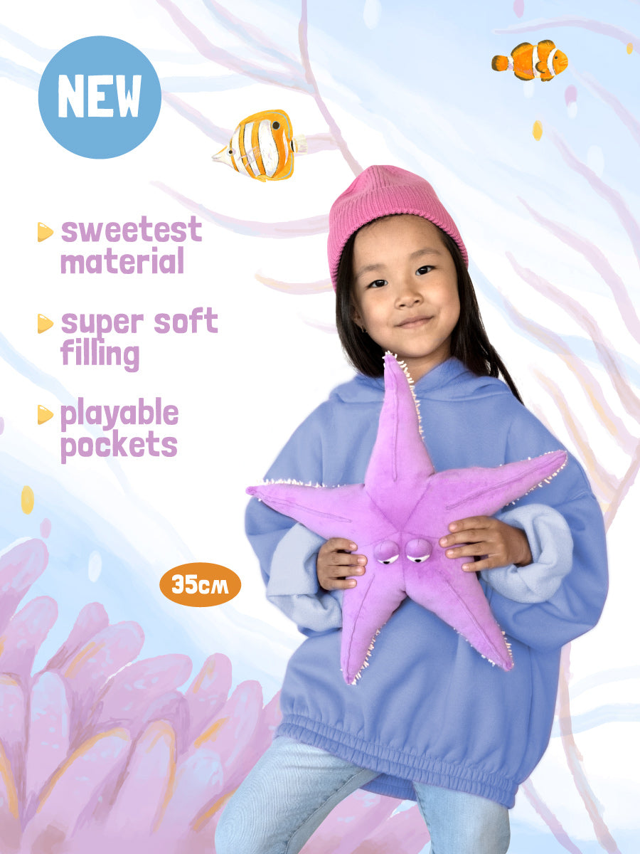 Purple Sea Star – Ocean Plush Toy 35 cm (Last Pieces)