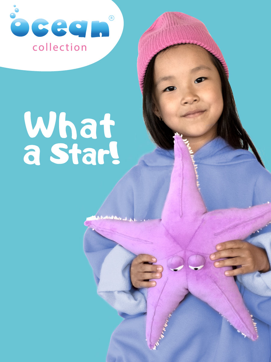 Purple Sea Star – Ocean Plush Toy 35 cm (Last Pieces)