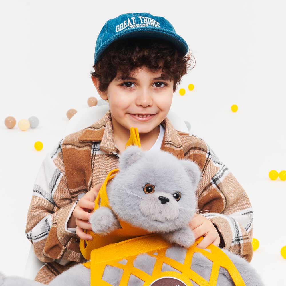 Plush toy, Milo&Millie, Milo the Grey Cat (35 and 56cm)