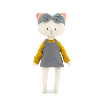 Plüschtier aus Baumwolle, Cotti Motti, Katze Christy (30 cm)