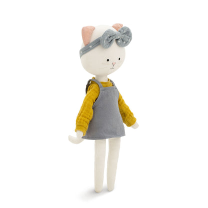 Plüschtier aus Baumwolle, Cotti Motti, Katze Christy (30 cm)