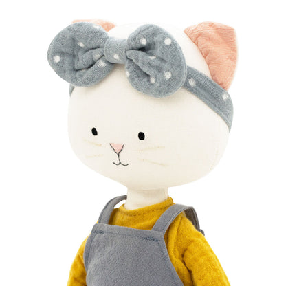 Plüschtier aus Baumwolle, Cotti Motti, Katze Christy (30 cm)