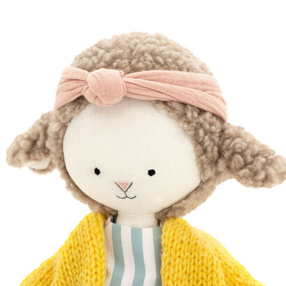 Plüschtier aus Baumwolle, Cotti Motti, Schaf Zoe (30cm)