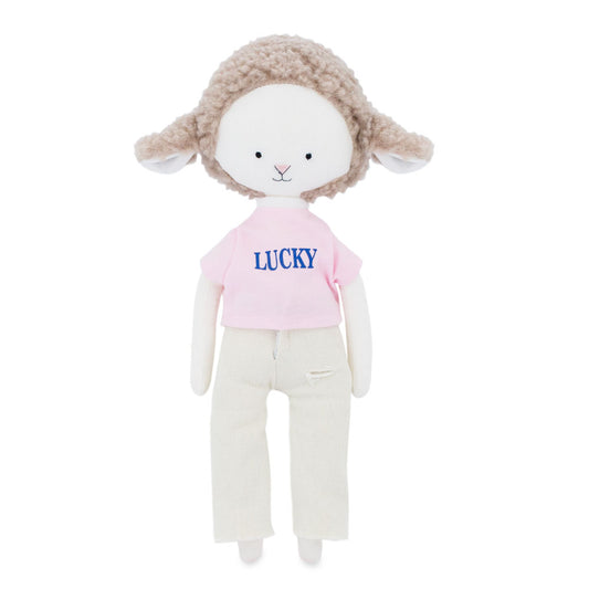 Zoe the Sheep: Wide Jeans + bonus mermaid tale (30cm)