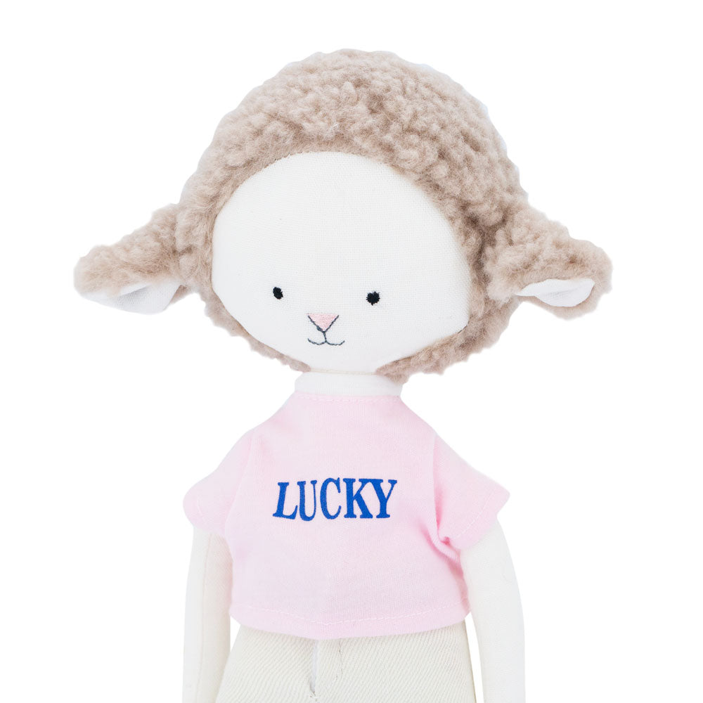Zoe the Sheep: Wide Jeans + bonus mermaid tale (30cm)