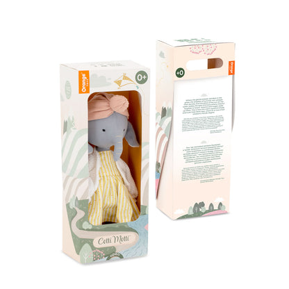 Alice the Elephant – Cotti Motti Cotton Plush Toy 30 cm