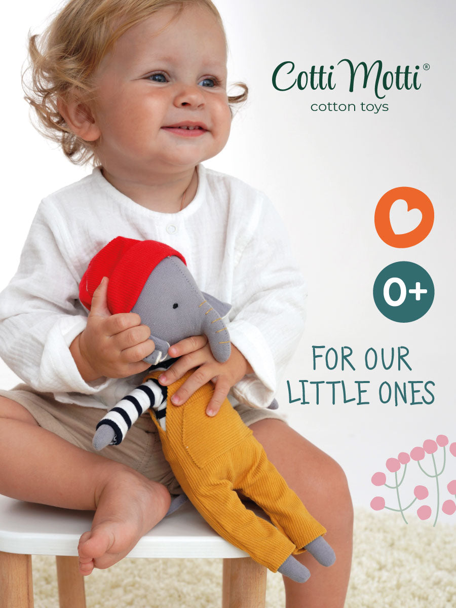 Ali the Elephant – Cotti Motti Cotton Plush Toy 30 cm