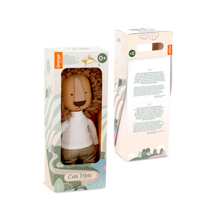 Baumwoll-Plüschtier, Cotti Motti, Löwe Simon (30cm)