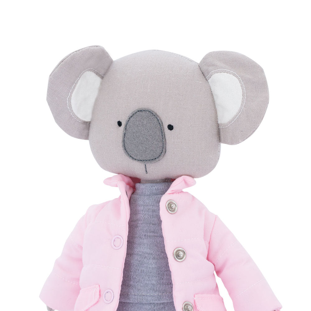Annie the Koala: Pink Jacket  + bonus mermaid tale (30cm)