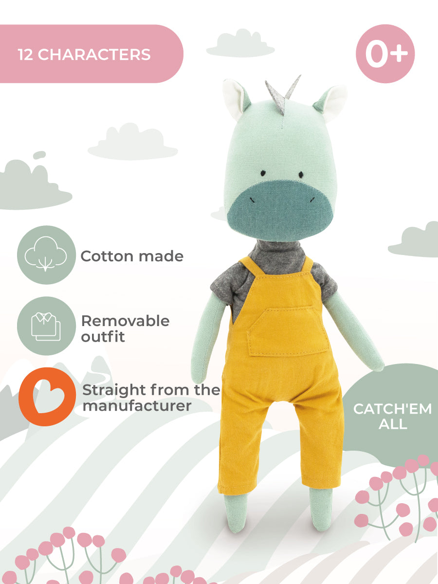 Andy the Dragon – Cotti Motti Cotton Plush Toy 30 cm (Last Pieces)