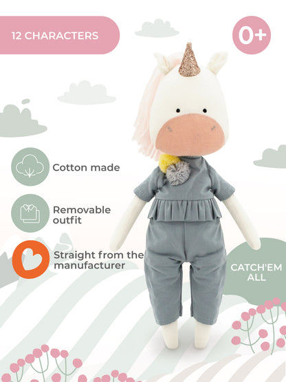 Daphne the Unicorn – Cotti Motti Cotton Plush Toy 30 cm (Last Pieces)