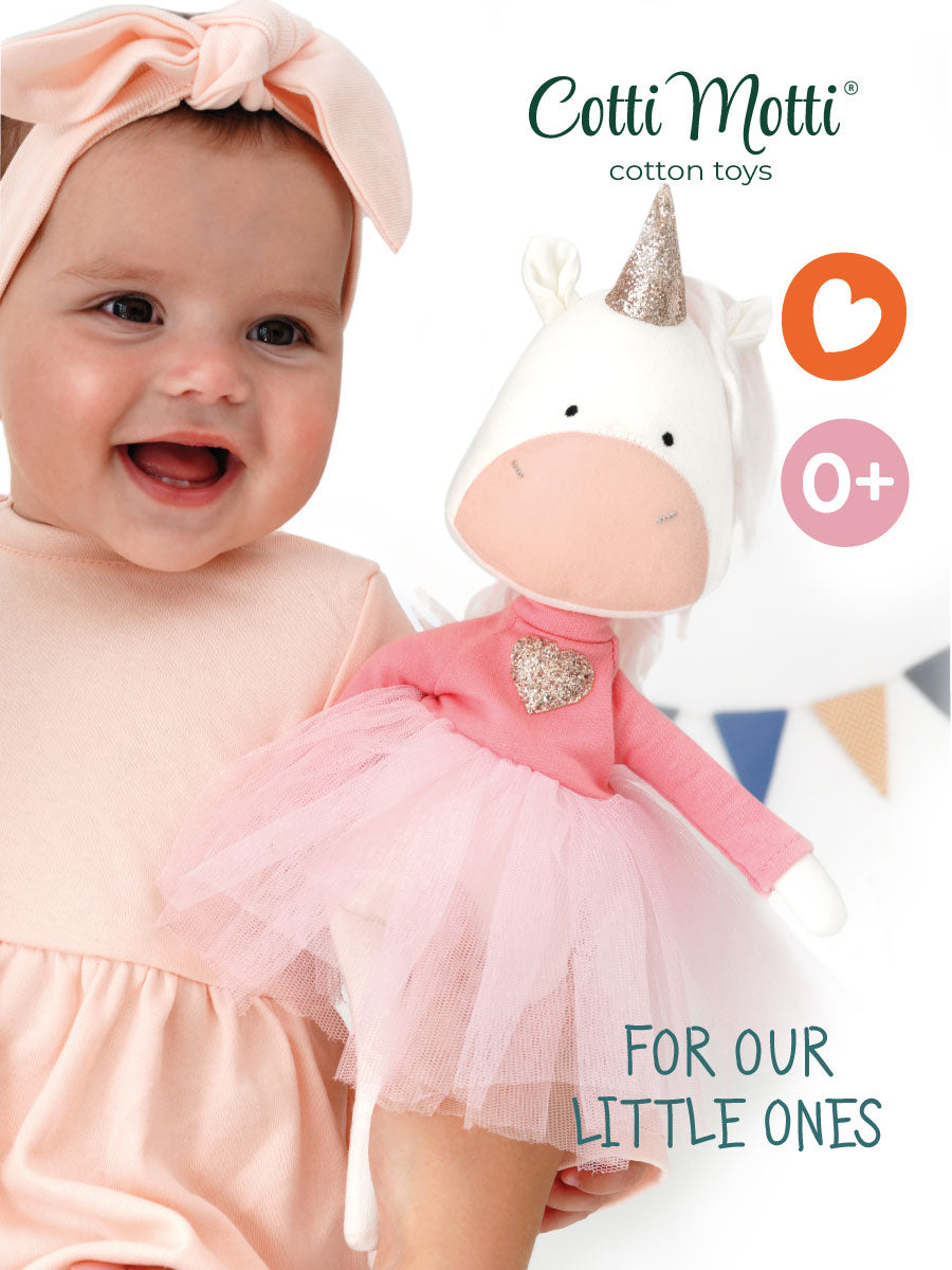 Daphne the Unicorn – Cotti Motti Cotton Plush Toy 30 cm