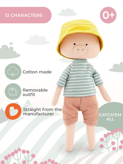 Nicky the Pig – Cotti Motti Cotton Plush Toy 30 cm (Last Pieces)