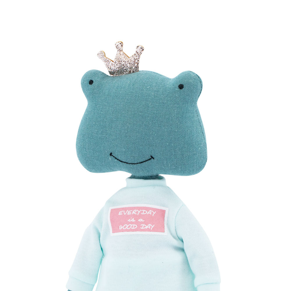 Fiona the Frog: Mint Tracksuit  + bonus mermaid tale (30cm)