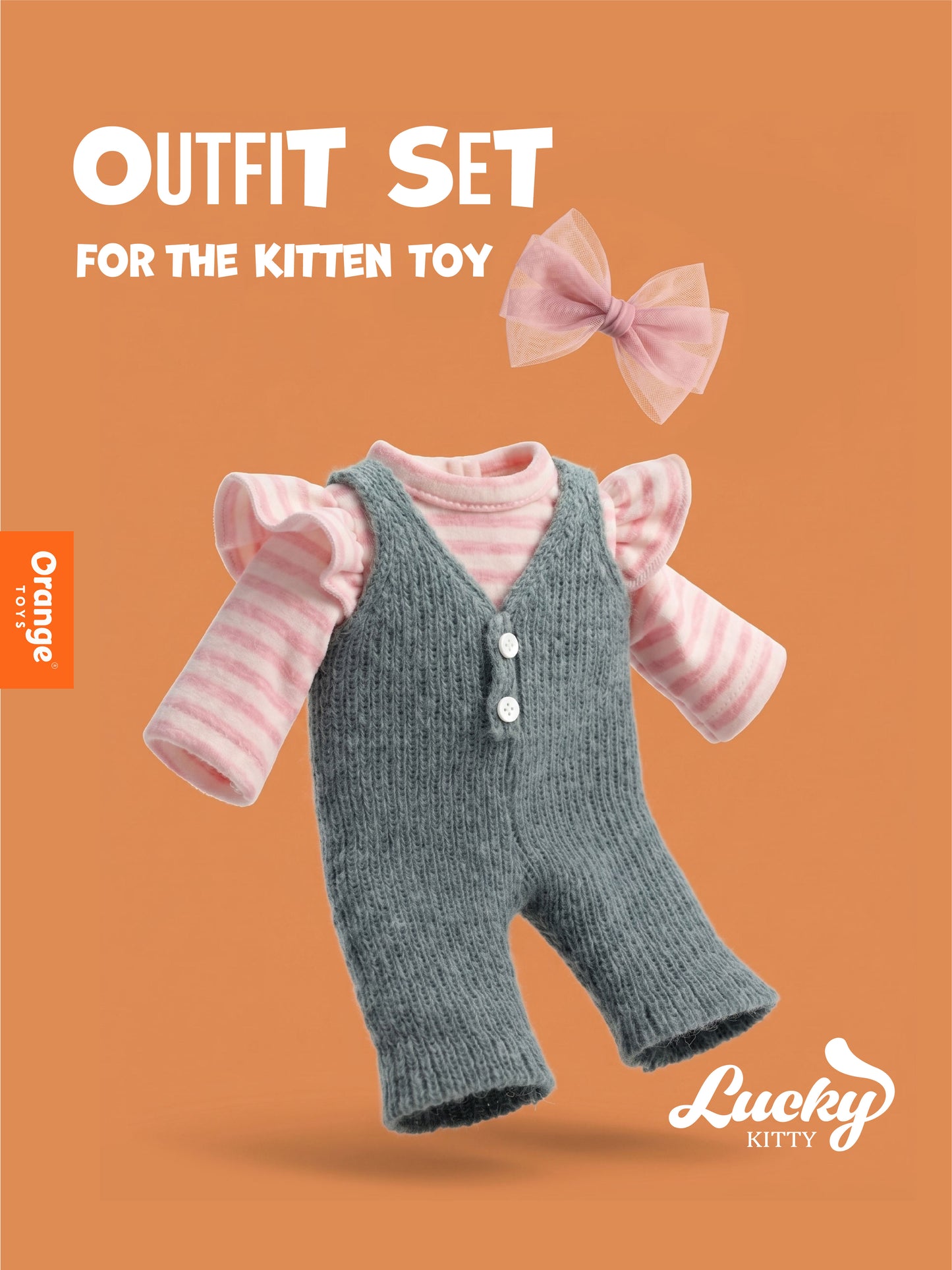 Lucky Kitty Clothing Set: Stylish Kitten