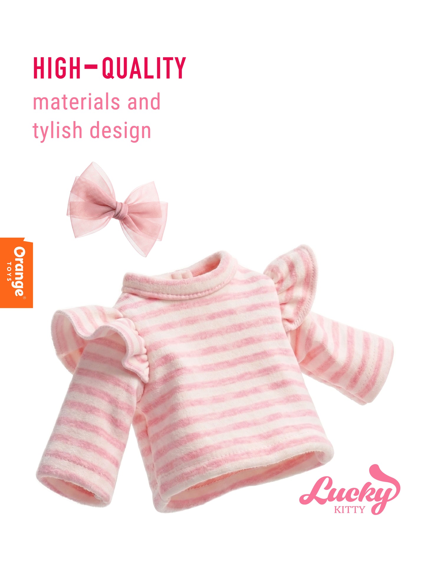 Lucky Kitty Clothing Set: Stylish Kitten