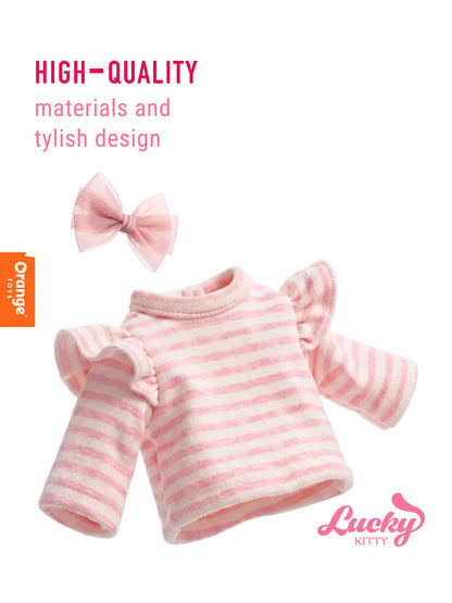 Lucky Kitty Clothing Set: Stylish Kitten