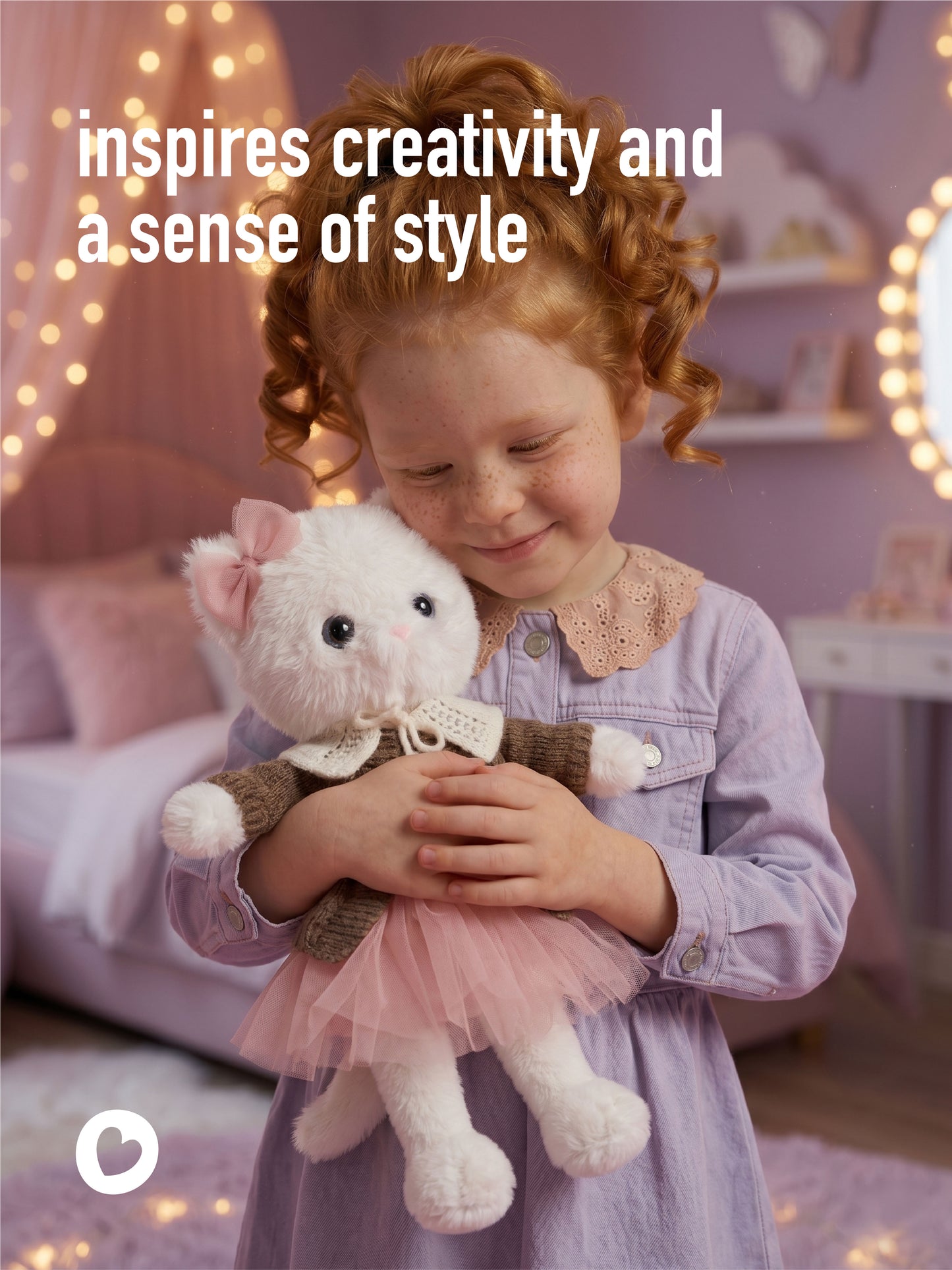 Soft toy, Lucky Kitty, Lucky Sophie: Cozy Evening 38 cm