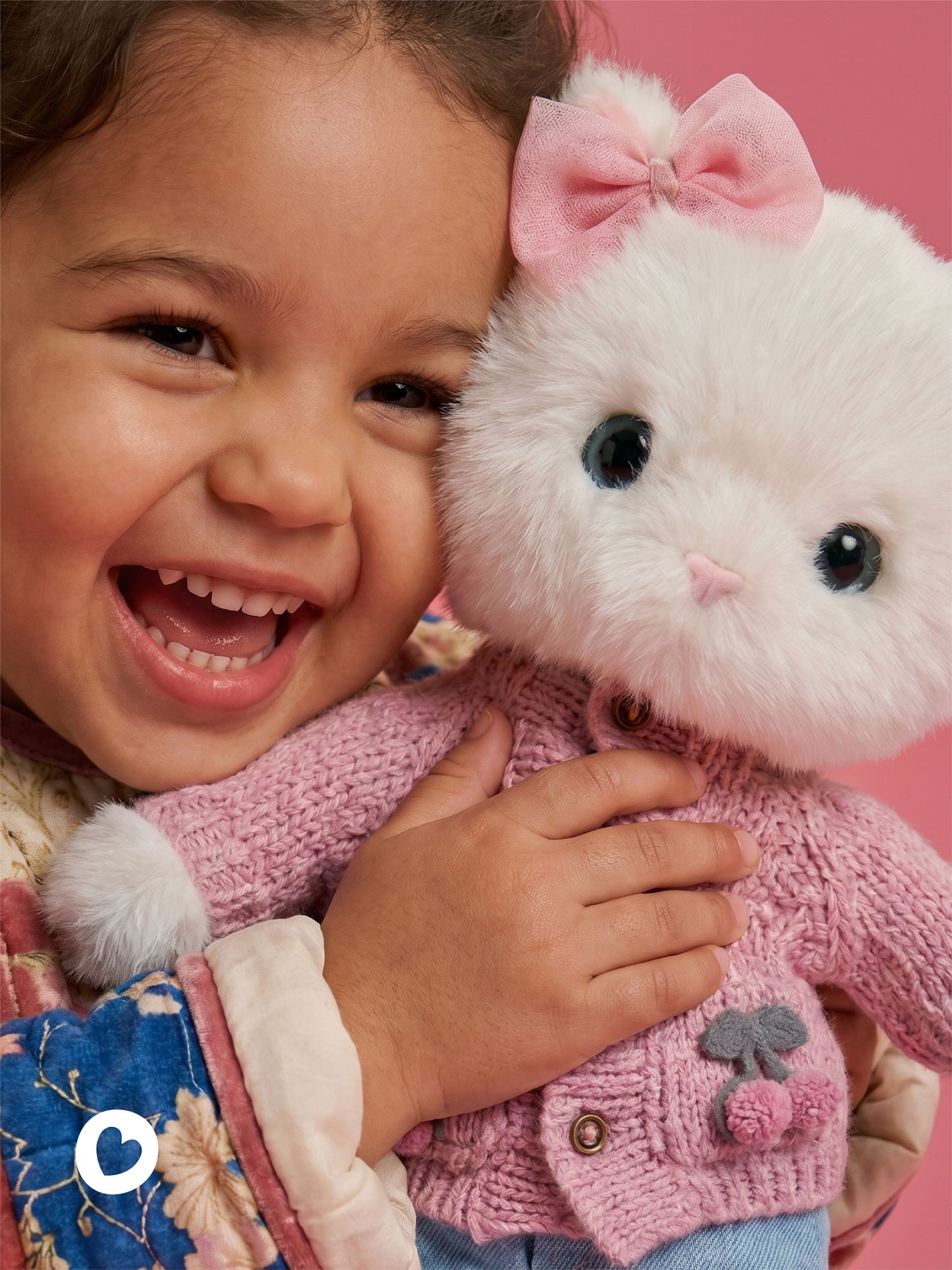 Soft toy, Lucky Kitty, Lucky Sophie: Knitted Cherries 38 cm