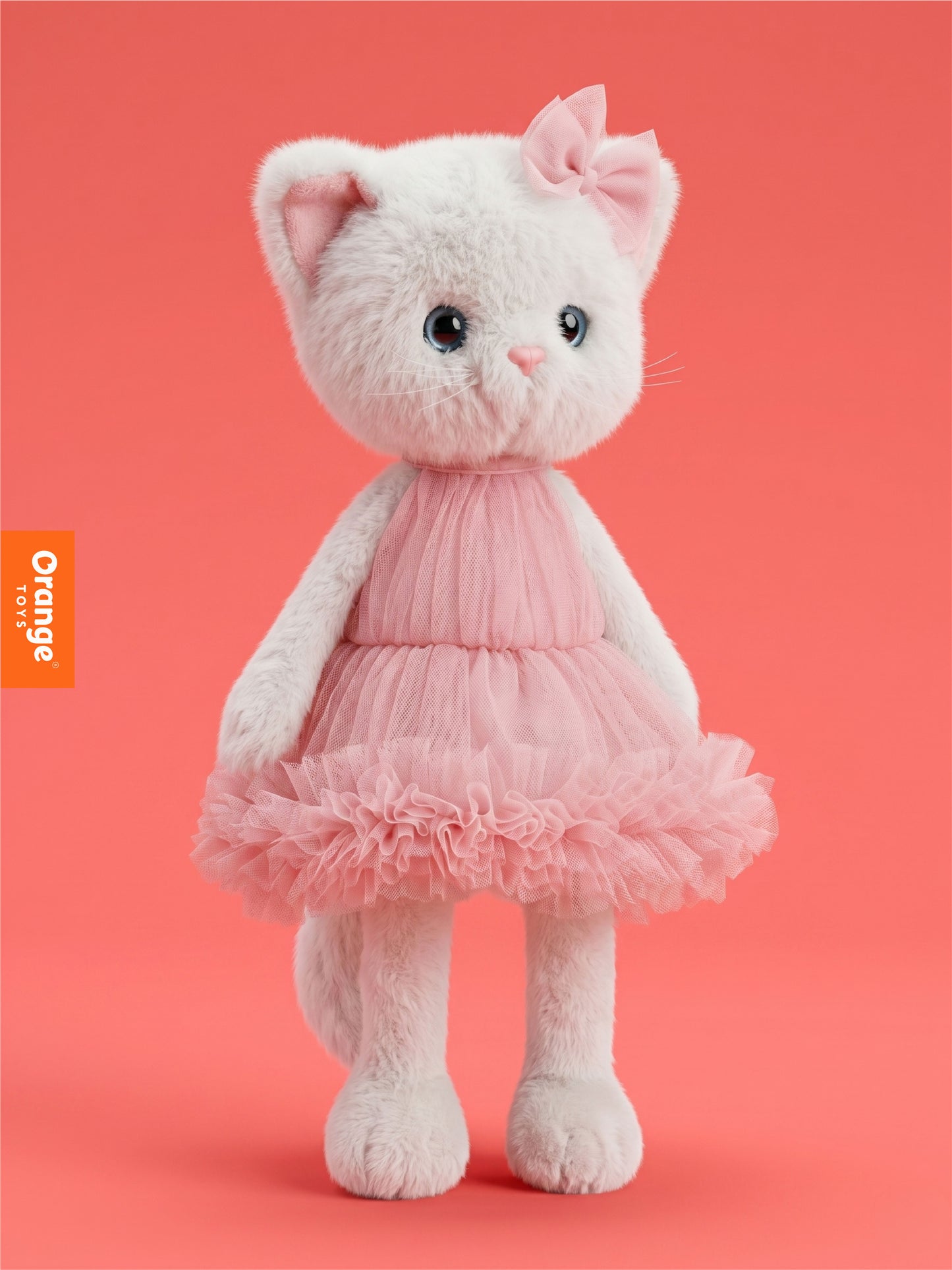 Soft toy, Lucky Kitty, Lucky Sophie: Cotton Candy 38 cm