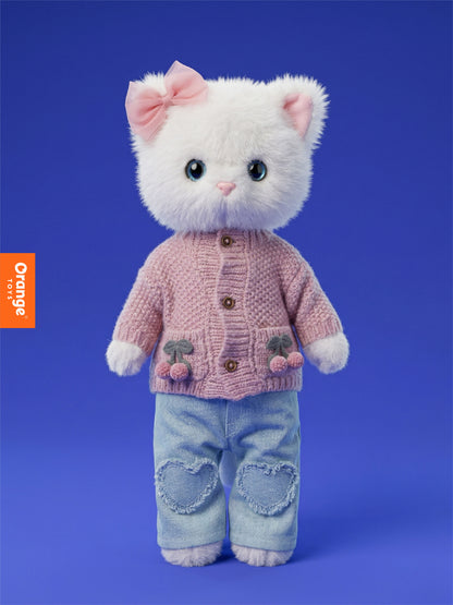 Soft toy, Lucky Kitty, Lucky Sophie: Knitted Cherries 38 cm