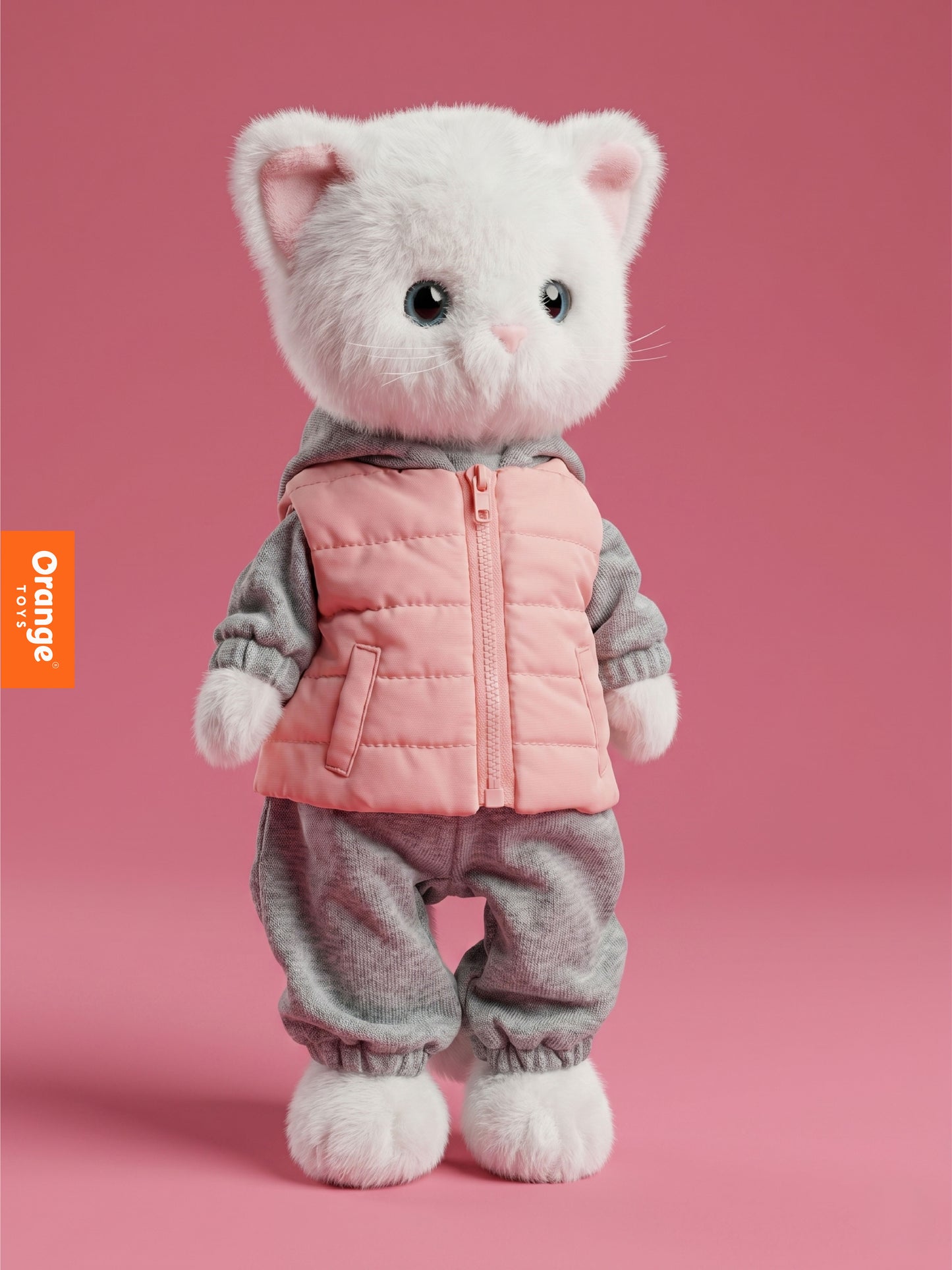 Soft toy, Lucky Kitty, Lucky Sophie: Sports Walk 38 cm