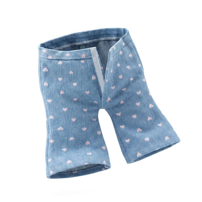 Lucky Kitty Clothing Set: Denim Hearts
