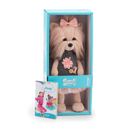 Lucky Yoyo: Tea Rose – Lucky Doggy Plush Dog 38 cm (Last Pieces)