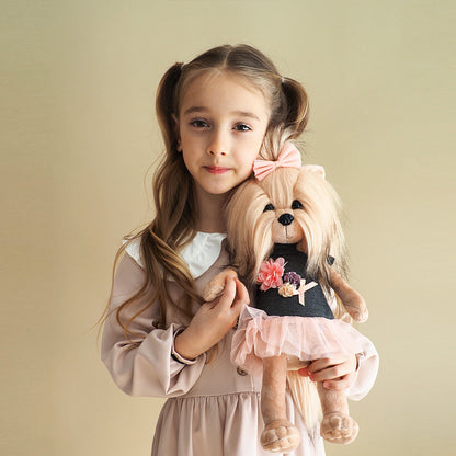 Lucky Yoyo: Tea Rose – Lucky Doggy Plush Dog 38 cm (Last Pieces)