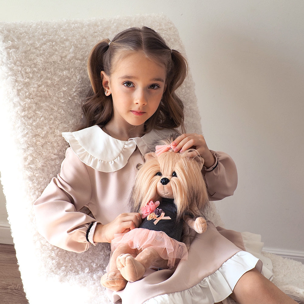 Plush toy, Lucky Doggy, Lucky Yoyo: Tea Rose (38cm)