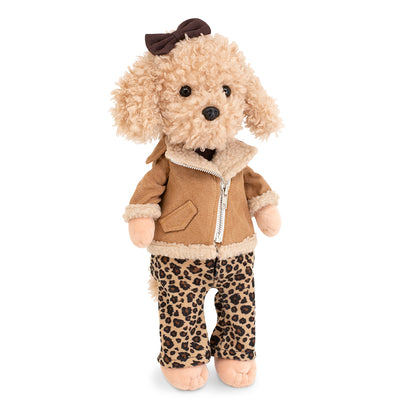 Plush toy, Lucky Doggy, Lucky Fendy: Leopard Outfit 38cm