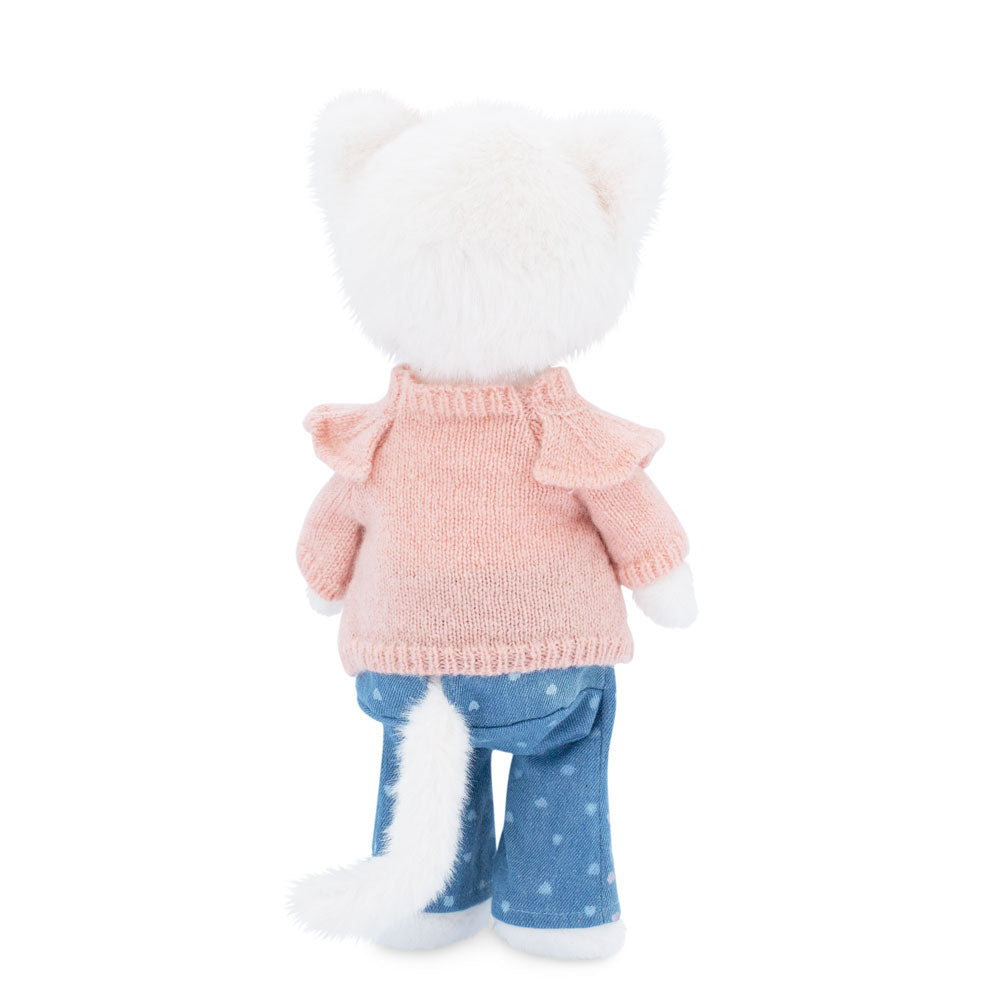 Soft toy, Lucky Kitty, Lucky Sophie: Denim Hearts 38 cm