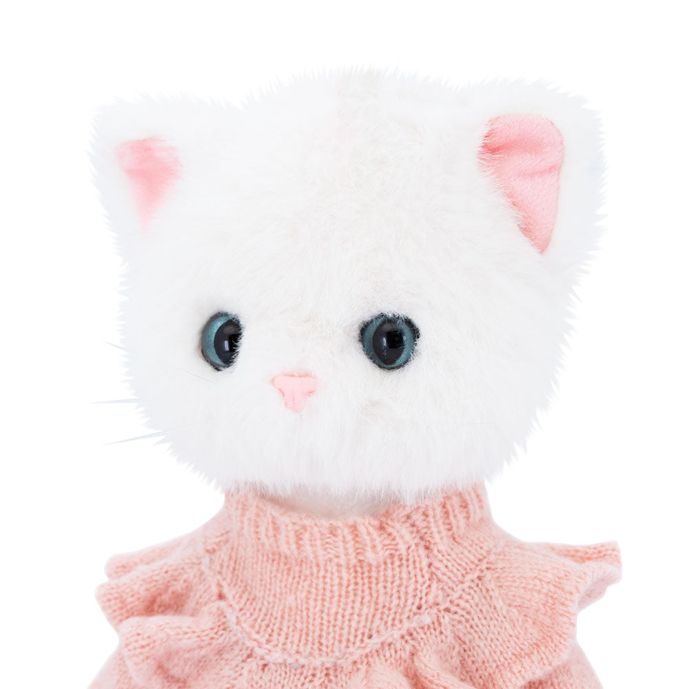 Soft toy, Lucky Kitty, Lucky Sophie: Denim Hearts 38 cm
