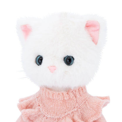 Soft toy, Lucky Kitty, Lucky Sophie: Denim Hearts 38 cm